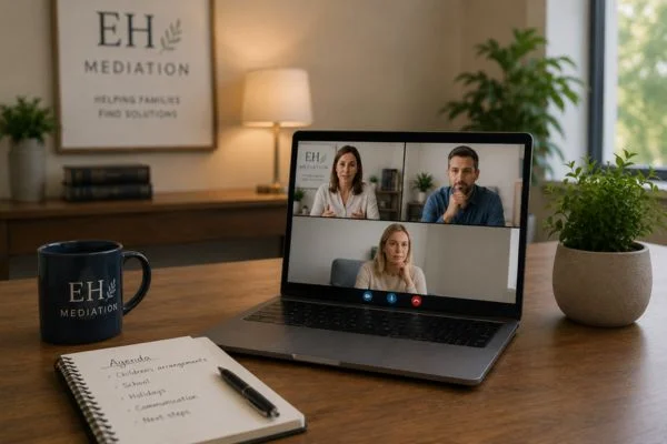 child access mediation Harpenden online meeting.
